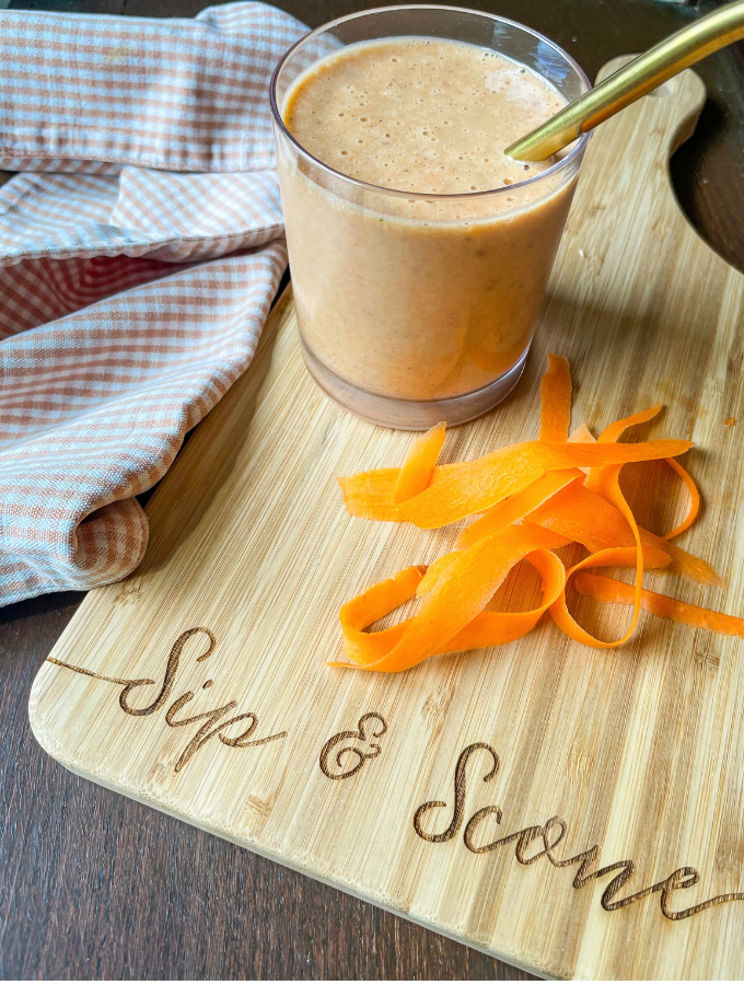 Healthy Carrot Cake Smoothie - Sip & Scone